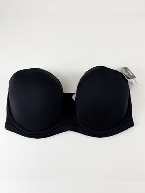 Wacoal Red Carpet Full Figure Underwire Strapless Bra 32DDD Black NWT 854119